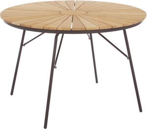 Kulatý zahradní stůl s deskou z teakového dřeva Ellen, různé velikosti