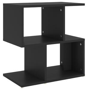 Noční stolek černý 50 x 30 x 51,5 cm dřevotříska