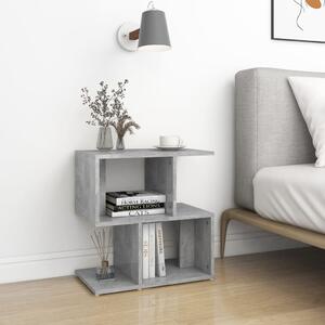 Noční stolek betonově šedý 50 x 30 x 51,5 cm dřevotříska
