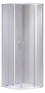 BPS-koupelny Čtvrtkruhový sprchový kout KZ94C 100x100 bílá/transparent - bez vaničky