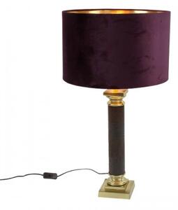 Stolní lampa - Exquisite, purple brown gold