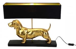 Stolní lampa - Jezevčík Vienna black gold
