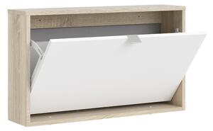 Botník Modulo - 42 x 70 x 16,5 cm | bílá / dub sonoma