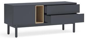 Tmavě šedý TV stolek 140x56 cm Corvo - Teulat