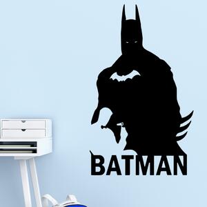 Živá Zeď Samolepka Batman silueta Barva: černá