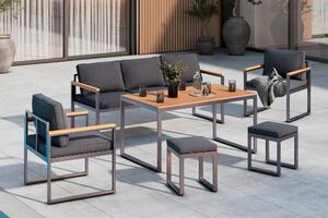 ZAHRADNÍ JÍDELNÍ SET 6dílné, kov, plast, textil Ambia Garden, Online Only