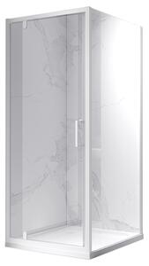 BPS-koupelny Obdélníkový sprchový kout KZ05A WH 90x80 bílá/transparent - bez vaničky