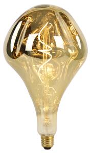 Moderní závěsná lampa zlatá se zástrčkou včetně LED lampy stmívatelné - Cavalux