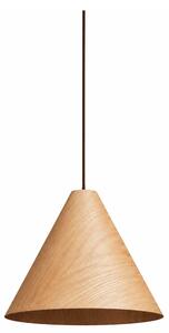 VK Light Woody E27 závěsné dřevěné svítidlo Hnědáø450 mm