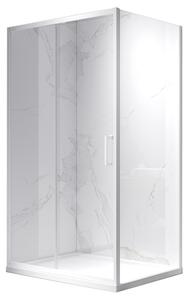 BPS-koupelny Obdélníkový sprchový kout KZ103 WH 90x80 bílá/transparent - bez vaničky