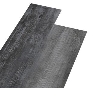 Nesamolepicí PVC podlahová prkna 4,46 m² 3 mm lesklá šedá