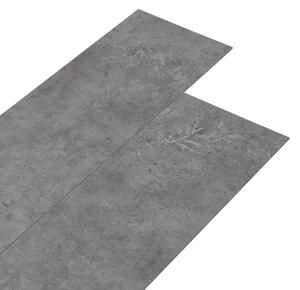Samolepicí podlahová krytina PVC 5,21 m² 2 mm betonově šedá