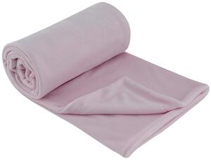 ESITO Jarní dětská deka dvojitá plyš jednobarevná - růžová / 75 x 100 cm