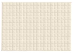 Zátěžová deka světle krémová 135 x 200 cm 6 kg textil