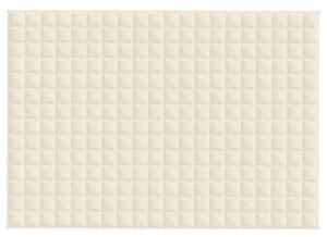 Zátěžová deka světle krémová 140 x 200 cm 10 kg textil