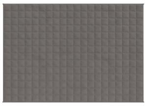 Zátěžová deka šedá 150 x 200 cm 11 kg textil