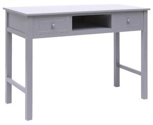 Psací stůl šedý 108 x 45 x 76 cm masivní pavlovnie