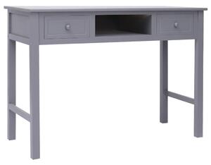 Psací stůl šedý 108 x 45 x 76 cm masivní pavlovnie