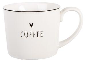 Keramický hrnek se srdíčkem Coffee z kolekce Happy and Smile – 12x8x7 cm / 275 ml