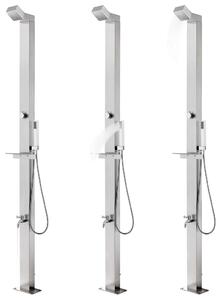 Zahradní sprcha 220 cm nerezová ocel