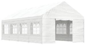 Altán se střechou bílý 8,92 x 4,08 x 3,22 m polyethylen