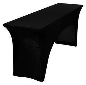 TENTino Elastický potah STANDARD na pivní stůl 200x50 - 200x70 cm Barva ubrusu: ČERNÁ / BLACK