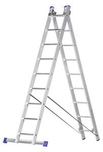 Elkop Hliníkový žebřík Multi 2x2,4m -9 příček