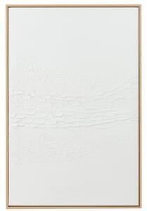 J-line Bílý abstrakní obraz Lauwra 80 x 120 cm