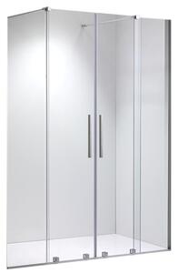 BPS-koupelny Posuvné sprchové dveře ASTRA CH DUO 140 chrom/transparent pro instalaci do niky - bez vaničky