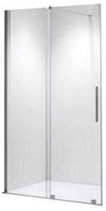 BPS-koupelny Posuvné sprchové dveře ASTRA CH A 90 chrom/transparent pro instalaci do niky - bez vaničky