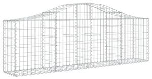Klenuté gabionové koše 7 ks 200x30x60/80 cm pozinkované železo