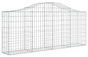 Klenuté gabionové koše 13ks 200x30x80/100 cm pozinkované železo