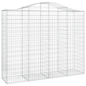 Klenuté gabionové koše 10ks 200x50x160/180cm pozinkované železo
