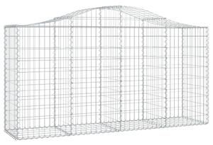 Klenuté gabionové koše 18ks 200x50x100/120cm pozinkované železo