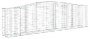 Klenuté gabionové koše 25ks 400x50x100/120cm pozinkované železo