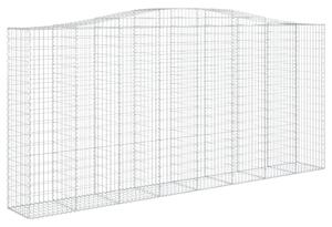 Klenuté gabionové koše 3 ks 400x50x180/200cm pozinkované železo