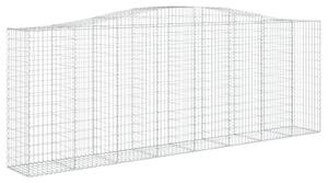 Klenuté gabionové koše 10ks 400x50x140/160cm pozinkované železo