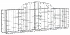 Klenuté gabionové koše 11 ks 200x30x60/80 cm pozinkované železo