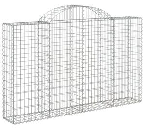 Klenuté gabionové koše 10ks 200x30x120/140cm pozinkované železo