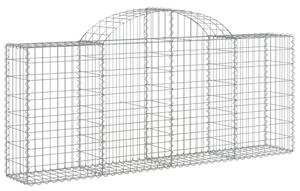 Klenuté gabionové koše 25ks 200x30x80/100 cm pozinkované železo
