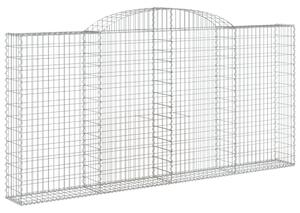 Klenuté gabionové koše 3 ks 300x30x140/160cm pozinkované železo