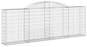 Klenuté gabionové koše 5 ks 300x30x100/120cm pozinkované železo