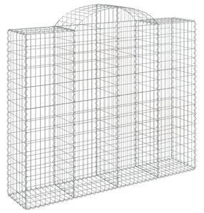 Klenuté gabionové koše 11ks 200x50x160/180cm pozinkované železo