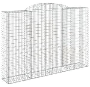 Klenuté gabionové koše 3 ks 300x50x200/220cm pozinkované železo