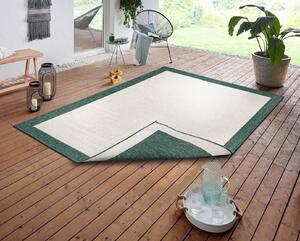 NORTHRUGS - Hanse Home koberce Kusový koberec Twin-Wendeteppiche 105473 Green – na ven i na doma - 80x250 cm