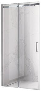 BPS-koupelny Posuvné sprchové dveře KZ09A 100 chrom/transparent pro instalaci do niky - bez vaničky