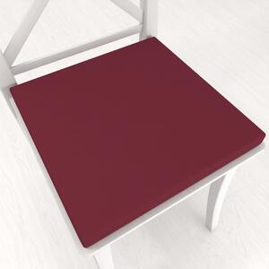 Biante Čtvercový podsedák Rongo RG-044 Tmavě bordó - 38x38x3 cm