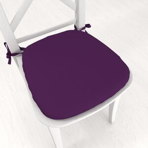 Biante Oblý podsedák Rongo RG-064 Tmavě fialový - 39x37x3 cm