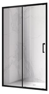 BPS-koupelny Posuvné sprchové dveře ZES KZ A BL 100 černá/transparent pro instalaci do niky - bez vaničky