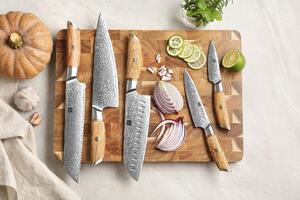 Sada nožů XinZuo Lan B37 Těhotnej kuchař se stojánkem a nůžkami - Dárkový set